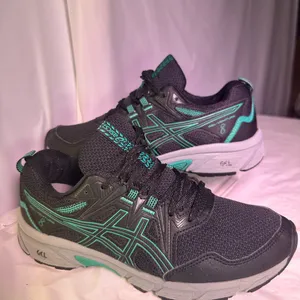 ASICS Gel-Venture 8 Black and Turquoise Trail Shoes thumbnail 2