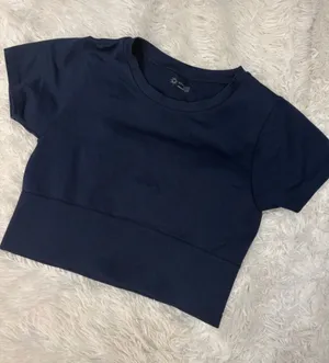 Aerie offline navy seamless crop top small thumbnail 1