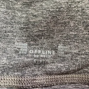 Offline by Aerie The Hugger Foldover Flare High Waisted Legging in Relic Brown S thumbnail 9