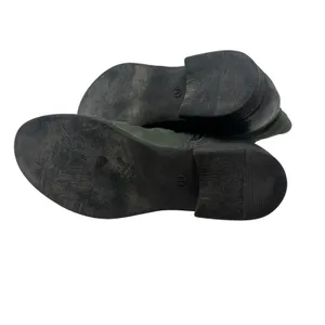 Miz Mooz Sunny Green Leather‎ Ankle Booties Boots Ruched Zip EU 36 US 6 Womens thumbnail 14