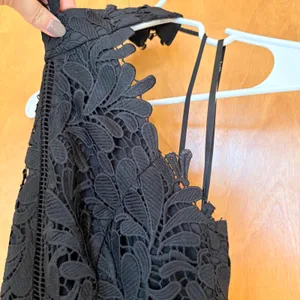 Bardot Black Lace Halter Neck Midi Dress Cutout‎ Back Elegant Formal thumbnail 4