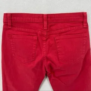 BDG‎ Pink Denim Stretch Cropped Skinny Jean Low Rise Size 26 thumbnail 5