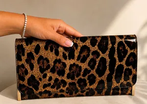 & Other Stories Leopard Print Clutch Purse thumbnail 1