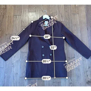 Joie brown wool double breasted peacoat size small thumbnail 8