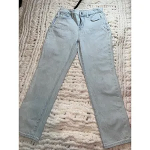 Madewell Vintage‎ High Rise Straight Leg Light Wash Denim Jeans Womens 26 thumbnail 2