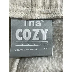 Aritzia TNA Cozy White Wide Leg Yoga Workout Athletic Activewear Sweat Shorts XS thumbnail 5