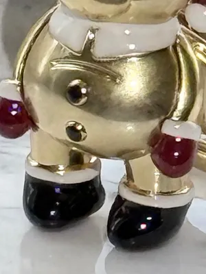 Coach Santa 3D Bear Bag Charm NWOT thumbnail 4