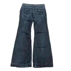 Banana Republic Urban Flared Leg Jeans Dark Wash Indigo Blue 583124 Y2K Boho thumbnail 4