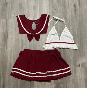 Avidlove School Girl Role play Lingerie Set Sexy Costumes thumbnail 1