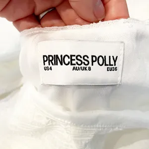 Princess Polly Lanchester Square Neck Mini Dress White 4 thumbnail 3