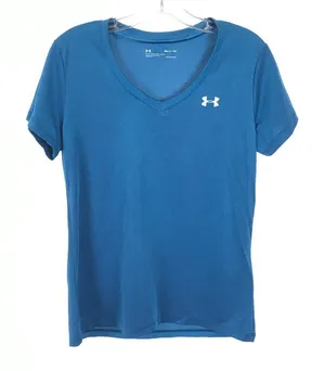 Size Small Under Armour UA Tech V-Neck T Shirt Top thumbnail 1
