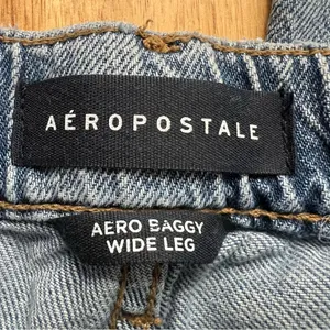 Aeropostale Aero Baggy Wide Leg Jeans XS Regular 27” Inseam thumbnail 3