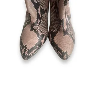 Aquatalia Palomina embossed snake print leather pointed toe booties NEW size 6M thumbnail 5