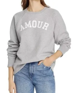 ✨ZADIG & VOLTAIRE Amour Grey Sz Large Sweatshirt✨ thumbnail 1