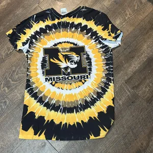 Creative Apparel Concepts Women’s Missouri Tigers Tie-Dye Mizzou‎ Large Blk/Gold thumbnail 4