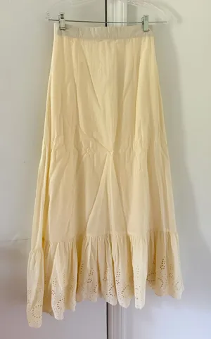 Chakeris Yellow Maxi Skirt Size XS thumbnail 1