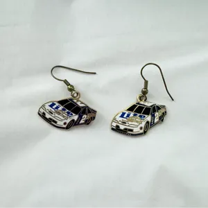 Vintage NASCAR 2 Rusty Wallace Miller Lite Car dangle earrings thumbnail 3