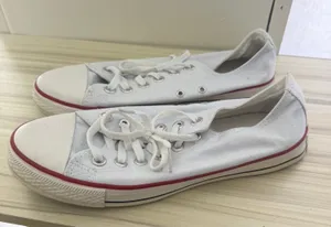 Converse All Star Womens 7.5 Mens 6 White Lace Up Classic Casual Sneakers Shoes thumbnail 1