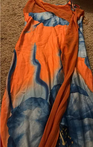 Stain vacation dress Orange thumbnail 4
