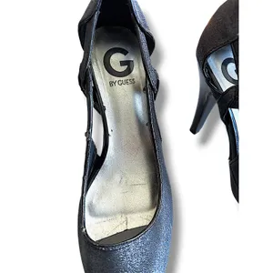 G by Guess Platform Pumps Womens‎ Black Good Glitter Peep Toe Heels Size 7.5 thumbnail 10