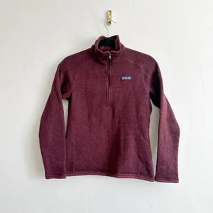 Patagonia | W's Better Sweater 1/4-Zip Fleece Jacket in Dark‎ Ruby Size Small thumbnail 2