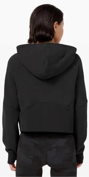 Lululemon Women’s Scuba Oversized 1/2 Zip Sweatshirt Hoodie Pullover Black M/L thumbnail 2
