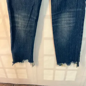 FREE PEOPLE STRAIGHT UP BAGGY MEDIUM WASH HIGH RISE JEANS size 25 thumbnail 7