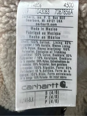 Carhartt Black Hooded Sherpa-Lined Field Jacket thumbnail 7