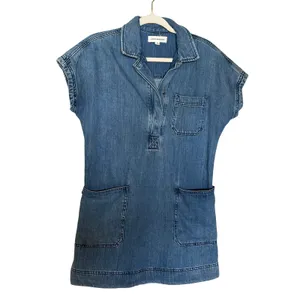 Lucky Brand Dolman Popover Denim Shirt Dress XS thumbnail 3