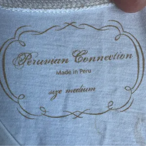 NWOT Peruvian Connection Ivory Knit Top thumbnail 6
