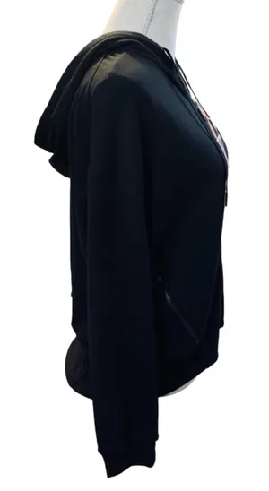 BADGLEY MISCHKA Black Avant Gard Zip Up Hoodie Size Large thumbnail 8