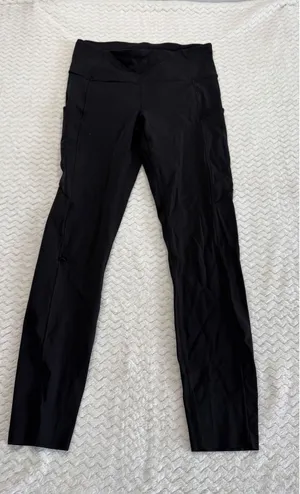 Lululemon Fast and Free High-Rise Tight 25 Nulux Black Running Leggings Size 6 thumbnail 1