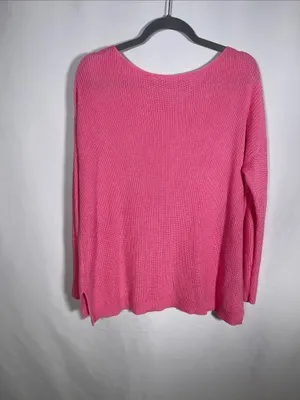 Lauren Ralph Lauren Womens Boatneck Pink Sweater Blouse Small thumbnail 4