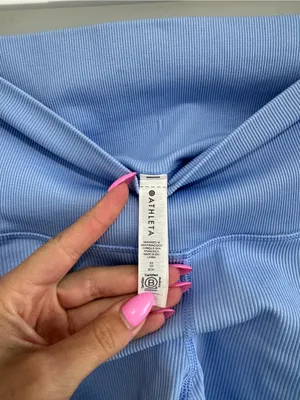 Athleta elation ribbed biker shorts XS thumbnail 3