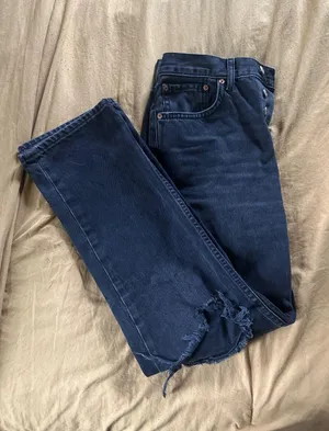 Topshop Dad Jeans Black thumbnail 1
