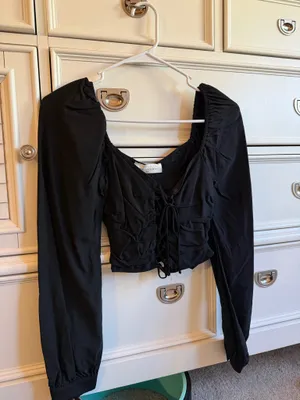 Cute American Threads Black Fancy Top thumbnail 5