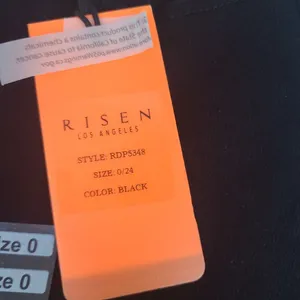 Risen Women's High Rise Crossover Jeans Black‎ Size 0/24 Waist Size 24 thumbnail 4