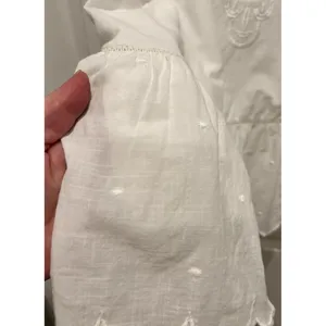 Anthro Let Me Be White Eyelet‎ Embroidered Peplum Cami Top Boho Cotton Sz 6 thumbnail 6