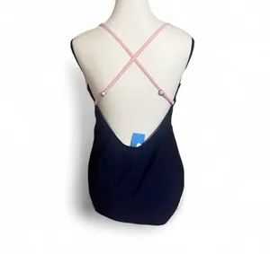 Cupshe OnePiece Swimsuit SzXL Colorblock Peach/Olive/Navy Beach/Pool/Resort Wear thumbnail 4
