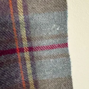 Polo Ralph Lauren 100% Lambswool Green Plaid Scarf Made in Italy Fringe Preppy thumbnail 7