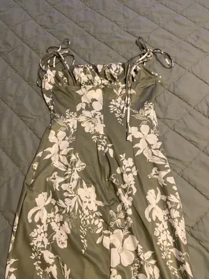 Maxi Floral Dress Green thumbnail 3