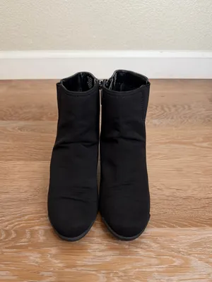 Anne Klein Sport Women's Black Comfort Zip Wedge Ankle Bootie, Size 6M thumbnail 7