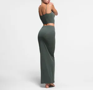 Skims Fits Everybody Long Maxi Skirt Deep Sea M NWT ( sold out) style thumbnail 4