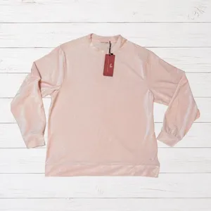 NWT Southern Marsh Courtney Corduroy Lounge Shirt Pink Velour Small Preppy thumbnail 2
