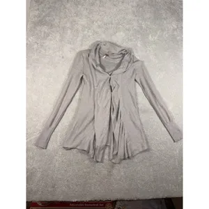 FREE PEOPLE Tan Tunic Cardigan Wrap Sweater Size‎ XS thumbnail 5