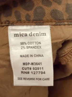 Cheetah print jeans Brown Size 25 thumbnail 4