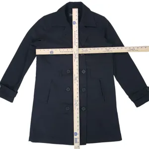 1 Madison Rain Trench Coat Womens Small Black Lined Jacket thumbnail 6