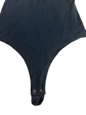 InLyric Strapless Jersey Knit Bodysuit All Black Layering Stretch Size Medium thumbnail 4