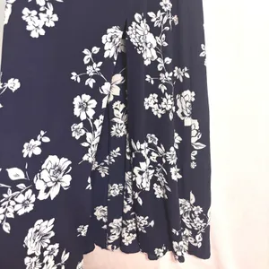 Premier Amore Floral Maxi Dress Womens L Navy Wedding Elegant Cocktail Party‎ thumbnail 3
