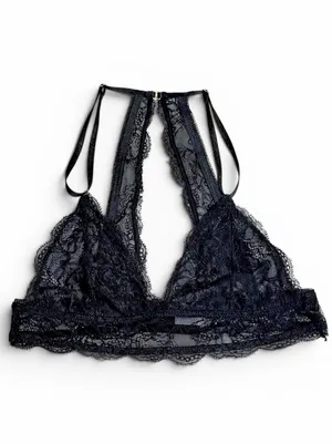 Convertible Black Lace Bralette Sz S NWOT thumbnail 3